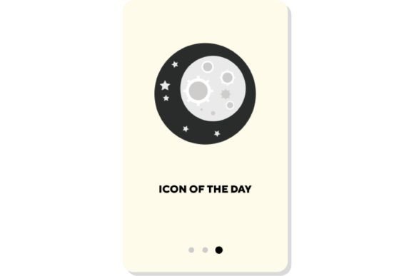 Astronaut in Space Flat Icon: Weightless Design
