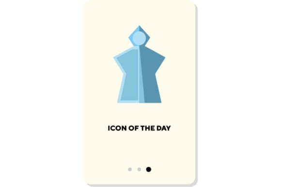 Autumn Clothes Flat Icon. Raincoat Prote: Designing for Clarity and Style