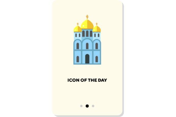 Christianity Flat Icon: Church Isolated