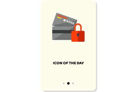 Credit Card Flat Icon: Secure Payment Design