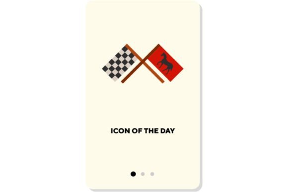 Different Racings Flat Icon: Car Finish
