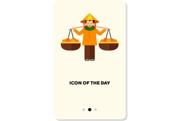 Ethnic Flavor Flat Icon: Exotic, Asian, and Country Isolated Vector for Modern Web Design