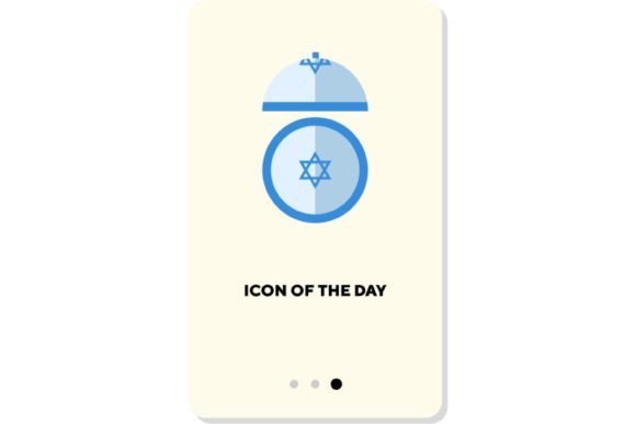 Religious Symbols Flat Icon: The Cross Star for Modern Digital Design