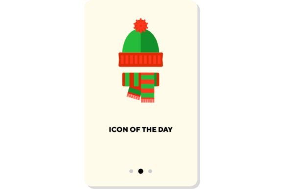 Seasonal Hat Flat Icon: Winter Protection