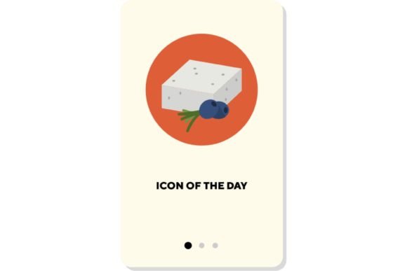 Strategic Visual Communication: Leveraging the Cheese Variety Flat Icon Featuring Roquefort and Feta