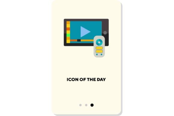Strategic Visual Communication: Leveraging the Watching TV Thin Flat Icon for News Advertising