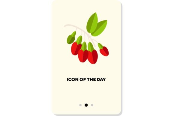 Understanding the Ripe Fruits Flat Icon: Goji Berry Isolated for Modern Web Design