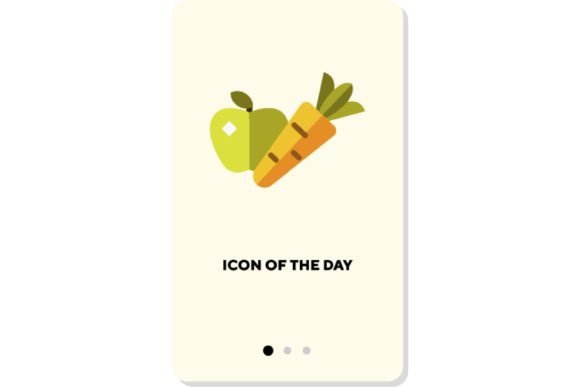 Visualizing Freshness: The Role of the Vegetables Flat Icon Featuring Carrot and Apple in Modern Web Design