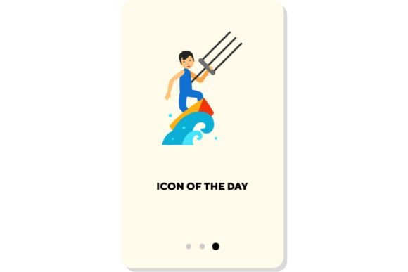 Water Racing Flat Icon: Speed & Style