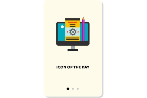 Work with Computer Flat Icon Guide